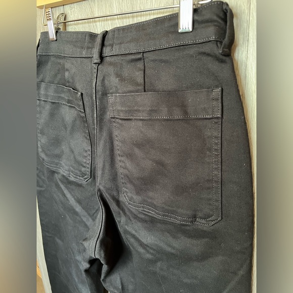 Everlane The Straight Leg Crop Black Jeans Size 6 - Picture 7 of 10